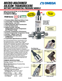 Thumbnail of document Data Sheet - PX429-2.5DDU5V High Accuracy oil filled Wet/Dry & Wet/Wet Differential Press. Transducers